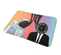 CWCMZDH Un Retrato De Espacio Y Tiempo Antideslizante Estera del Piso Estera a Prueba de Agua de Alfombras y tapetes para Cocina Entrada de la Casa de Habitación de Bandolero Esteras