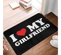CWCMZDH Yo Amo A Mi Novia Delante De La Puerta Estera Antideslizante Impermeable Al Aire Libre De La Estera del Piso del Baño De La Entrada Alfombra De La Alfombra