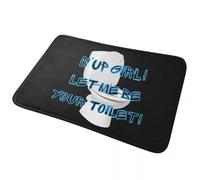 CWCMZDH Yo Soy Tu Baño Antideslizante Estera Estera en el Piso de Arena Raspado de Alfombras y tapetes para Cocina Entrada de la Casa, Cuarto de Baño Sala de Estar de Bandolero Esteras