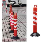 CWCQGH Bolardo de Seguridad, Poste de bolardo con Alturas de 55 a 120 cm para Control de multitudes y protección de estacionamientos,1 Pc-H80cm(31 1/2")