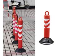 CWCQGH Bolardo de Seguridad, Poste de bolardo con Alturas de 55 a 120 cm para Control de multitudes y protección de estacionamientos,1 Pc-H55cm(21 5/8")
