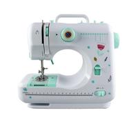 CWCQGH Máquina de Coser doméstica, 12 Puntadas, multifunción, Doble Hilo, Remiendo, luz Nocturna LED, Mini Profesional, Manual, Potente, silenciosa y Estable.,A