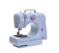 CWCQGH Máquina de Coser portátil para Principiantes y niños, Mini eléctrica para Manualidades domésticas, remiendos y 12 Puntadas incorporadas, Potente, silenciosa y Estable.,A