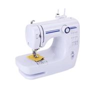 CWCQGH Mini máquina de Coser Manual portátil, Asistente doméstico para Tejer, alimentación eléctrica de CC con Pedal, luz Nocturna, Doble Aguja, Potente, silenciosa y Estable.,Sewing Machine