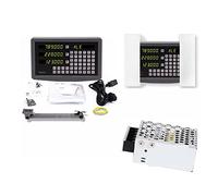CWCQGH Sensor de Regla de Rejilla, Kit DRO de 3 Ejes para Metal, Pantalla Digital con Sensor codificador de Escala Lineal de 70-1020 mm para Torno, fresadora y taladradora.,One Piece DRO-1