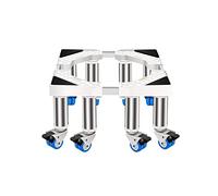 CWCQGH Soporte para Lavadora con Base Ajustable y móvil, Longitud/Anchura de 41 a 65 cm, Universal para lavavajillas, Cesta Alta, Gran Capacidad para macetas de Exterior, bandej,8wheels-20cm
