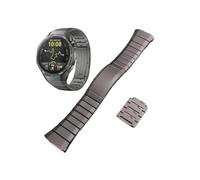 CWCWC Correas de reloj de moda, correa de aleación de titanio compatible con Huawei Watch GT5 Pro de 46 mm, pulsera de metal de liberación rápida.(Titanium Grey)