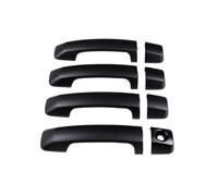CWDQYNLG Coche Tirador Exterior Puerta 1 Juego embellecedores cubierta manija puerta lateral coche para Tundra para Sequoia 2008-2021 plástico ABS negro mate