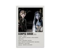 CWDRHD Corpse Bride - Póster decorativo para pared, diseño de novia cadáver, elegante, adecuado para oficina, sala de estar y habitación, estilo sin marco, 60 x 90 cm