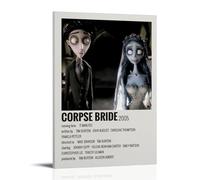 CWDRHD Corpse Bride - Póster decorativo para pared, diseño moderno y ultratransparente, ideal para oficina, sala de estar y habitación, estilo marco de 30 x 45 cm