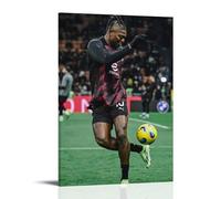 CWDRHD Rafael Leão - Póster decorativo moderno y ultratransparente para pared, ideal para oficina, sala de estar y habitación, estilo marco de 60 x 90 cm