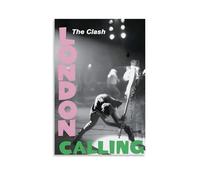 CWDRHD The Clash London Calling Modern Ultra Clear Wall Decor Prints Decorative Posters Exquisito Arte Decoración Adecuado para Oficina, Sala de Estar y Habitación, Estilo sin marco, 12 x 18 pulgadas