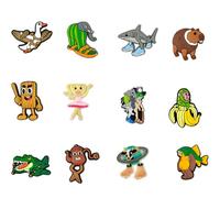 CWED 15 adornos para zapatos, Italian Brainrot especialmente diseñados Son adornos caricaturescos, broches, decoraciones para zapatos fabricadas en PVC, aptas para niños, niñas y adultos.