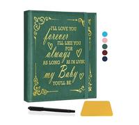 CWEGSJ I'll Love You Forever,I'll Like You for Always,as Long as I'm Living My You'll be.Álbum de cubierta de cuero con memoria, regalo para el día de San Valentín para novia y novio (Álbum - I'LL