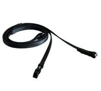 Cwell Equine - Riendas de goma duraderas, color negro y marrón, Cob, marrón, 6