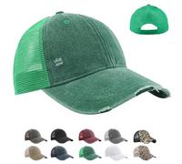 CWENDANER Gorras Mesh Trucker Unisex, Gorra de Béisbol Transpirable para Hombre, Protección Solar de Secado Rápido, Malla Plegable Lavable, Ligera Sombrero Verano al Aire Libre con Hebilla Ajustable
