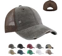 CWENDANER Gorras Mesh Trucker Unisex, Gorra de Béisbol Transpirable para Hombre, Protección Solar de Secado Rápido, Malla Plegable Lavable, Ligera Sombrero Verano al Aire Libre con Hebilla Ajustable