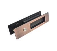 CWHHTVBI Cerradura de Puerta corrediza aleación Zinc Engrosada 001B, Plegable, Cerradura Gancho Invisible antirrobo integrada(185x45mm Red Bronze)