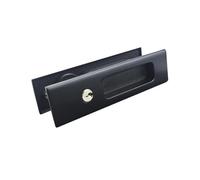 CWHHTVBI Cerradura de Puerta corrediza aleación Zinc Engrosada 001B, Plegable, Cerradura Gancho Invisible antirrobo integrada(160x45mmBlack)