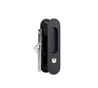 CWHHTVBI Cerradura de Puerta corrediza aleación Zinc Engrosada 002D, Plegable, Cerradura Gancho Invisible antirrobo integrada(160x40mmBlack)