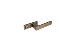 CWHHTVBI Cerradura de Puerta ecológica Cobre Puro, Cerradura Italiana Minimalista, Madera una Palabra, manija Simple Gris(Coffee Bronze)
