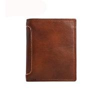 CWLPSL 1 Pieza Cartera para Hombre Cartera Horizontal Retro Cartera Informal de Negocios Cartera Corta (A, 12 * 10 * 2 cm)