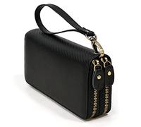 CWLPSL Bolso de Mano Grande de Cuero para Hombre, Cartera, Monedero, Pasaporte, Negocios, Funda para teléfono Celular, Tarjetero de crédito