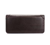 CWLPSL Bolso de Mano Grande de Cuero para Hombre, Cartera Plegable, Tarjetero para Hombre, para chequera y Tarjetas de identificación, Regalo para Padre