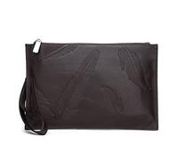 CWLPSL Bolso de Mano para Hombre, Cartera de Cuero y Bolsos para Hombre Organizador (Color: marrón, tamaño: 27 * 18 cm)
