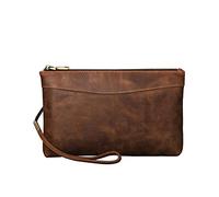 CWLPSL Bolso de Mano Retro para Hombre, Cartera de Mano de Gran Capacidad, Cartera de Negocios, Bolso de Mano para Hombre (A, 15 x 24 x 4 cm)