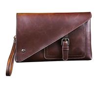 CWLPSL Bolsos de Mano para Hombre, Cartera de Mano, Tarjetero práctico, Monedero con Cremallera, Billetera Larga para Hombre, Organizador