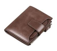 CWLPSL Cartera de Cuero Corta para Hombre Cartera para Tarjeta de Licencia de Conducir Cartera para Tarjeta de identificación