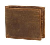 CWLPSL Cartera de Cuero para Hombre, Billetera de Seguridad con Bloqueo RFID (Color: marrón B, tamaño: 11,5 x 1,5 x 9,5 cm)