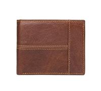 CWLPSL Cartera de Cuero para Hombre, Billetera y Monedero para Hombre, billeteras Plegables duraderas para Organizador de Hombres (Color: marrón, tamaño: 12 * 9,5 cm)
