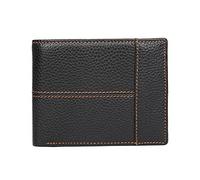 CWLPSL Cartera de Cuero para Hombre, Billetera y Monedero para Hombre, billeteras Plegables duraderas para Organizador de Hombres (Color: marrón, tamaño: 12 * 9,5 cm)