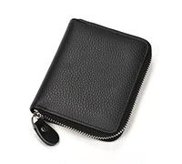 CWLPSL Cartera de Cuero para Hombre Cartera Plegable Cartera para Efectivo Cartera para Monedas Cartera Multifuncional con Clip para Hombre (A)