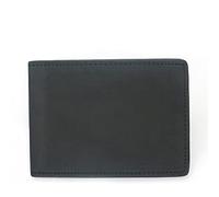CWLPSL Cartera de Cuero Retro para Hombre, Cepillo antirrobo, Capa Superior de Piel de Vaca, Billetera Corta Delgada de Cuero Genuino (D,8x10cm)