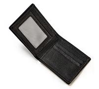 CWLPSL Cartera de Hombre Cartera Corta de Cuero Fina para Hombre Cartera Corta para Tarjetas para Hombre Mini Cartera Delgada para Hombre (A