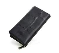 CWLPSL Cartera de Mano con posición de múltiples Tarjetas, Monedero de Gran Capacidad, Tarjetero de Cuero, Bolsillo para Monedas (B)