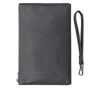 CWLPSL Cartera de Mano de Cuero para Hombre, Cartera de Cuero Genuino con Cremallera, Billetera Larga, Cartera de Negocios, Bolso de Mano, Bolso de Viaje