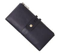 CWLPSL Cartera de Mano de Cuero para Hombre, Cartera Larga Plegable con Cremallera, Cartera de Viaje para papá y Esposo (Color: marrón, tamaño: 18,5 x 2,5 x 9 cm)