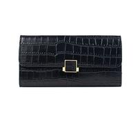CWLPSL Cartera de Mujer, Monedero de Mano Largo, Color sólido, de PU, Ultrafina, con Ranura para múltiples Tarjetas, Billetera de Gran Capacidad (A, Talla única)