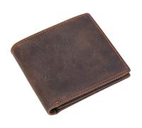 CWLPSL Cartera de Negocios Retro para Hombre, Cartera para múltiples Tarjetas, Cartera Horizontal de Dos Pliegues para Hombre (B, 9,7 x 11 cm)