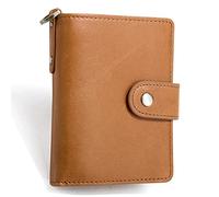 CWLPSL Cartera de Seguridad con Bloqueo RFID de Cuero para Hombre (Color: marrón, tamaño: 12 x 3 x 9 cm)