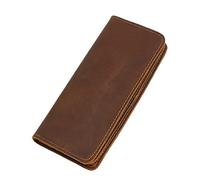 CWLPSL Cartera Larga Hecha a Mano para Hombre, Estilo Retro, con múltiples Tarjetas, de Gran Capacidad, para Negocios (Color: D, tamaño: 17 x 9 x 2 cm)