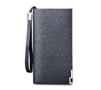 CWLPSL Cartera Larga para Hombre, Tarjetero de Gran Capacidad, Bolso para teléfono móvil, Bolso de Mano (Color: D)