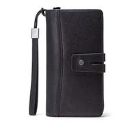 CWLPSL Cartera para Hombre con Correa para la muñeca, Bolso de Mano con Cremallera, Monedero, Tarjetero (Color: B)