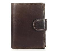 CWLPSL Cartera para Hombre, de Piel auténtica, con Tarjetero Retro, para múltiples Tarjetas, Organizador (Color: marrón, tamaño: 10 cm x 13,5 cm x 2 cm)