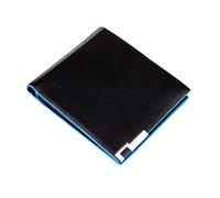 CWLPSL Cartera para Hombre, Delgada, Larga, para Negocios, Tipo sobre, Monedero, Tarjetero (Negro, 12 cm x 10 cm x 1 cm)