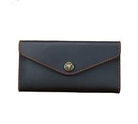 CWLPSL Cartera Tipo sobre para Hombre y Mujer, Tipo Cartera para teléfono móvil, Estilo Retro, Larga, Tipo sobre, Tipo Cartera para Tarjetas (A, 9 x 2 x 17,8 cm)